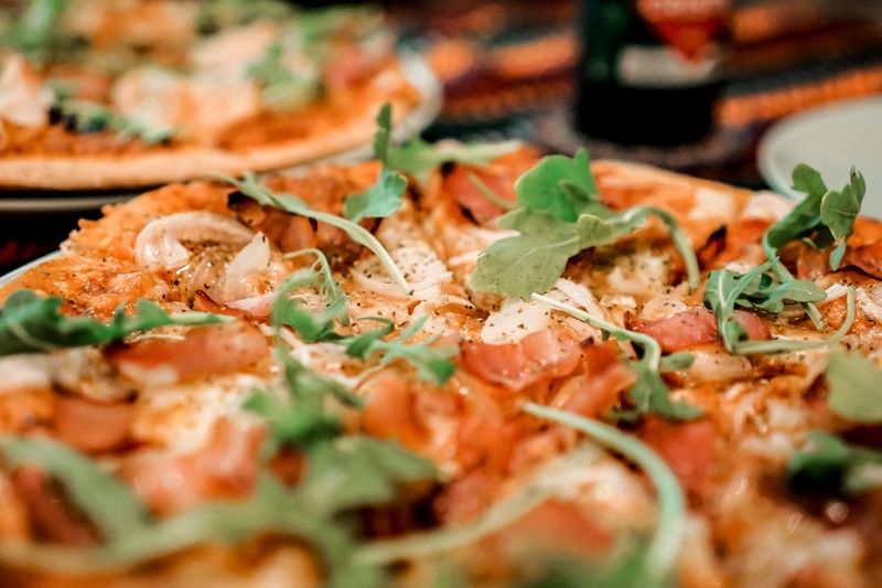 Prosciutto arugula pizza anthonys