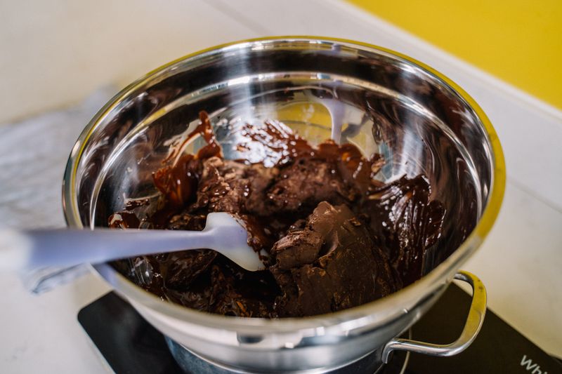 Chocolate lava cake dessert